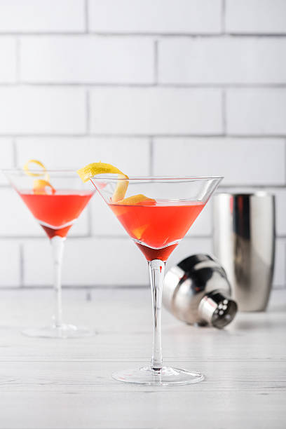 istock Fresh home made cosmopolitan cosmo cocktails 604370670