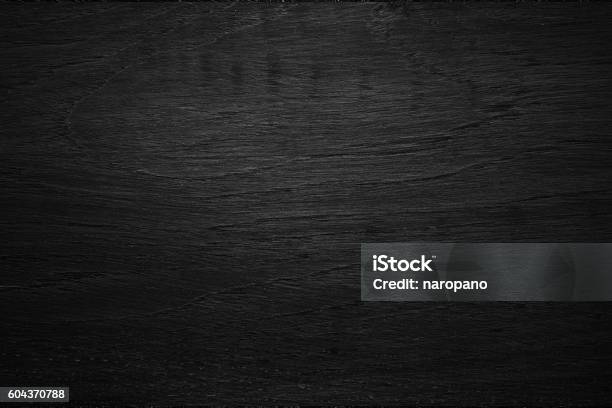 Black Wooden Texture Background Blank For Design Stock Photo - Download Image Now - Wood - Material, Woodland, Textured