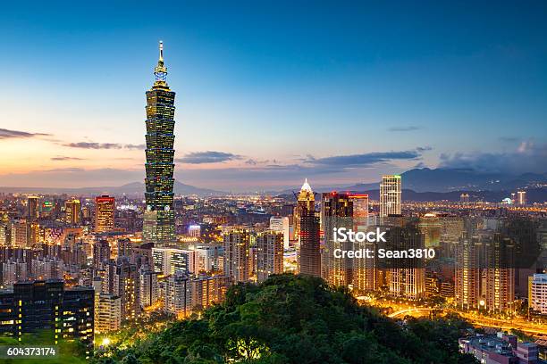 Skyline Of Taipei City Stock Photo - Download Image Now - Taiwan, Taipei, Taipei 101