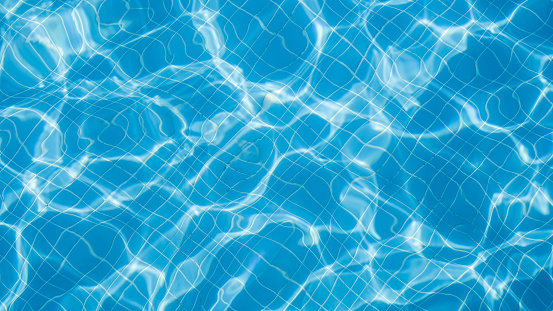 Underwater in a Swimming Pool horizontal shot.