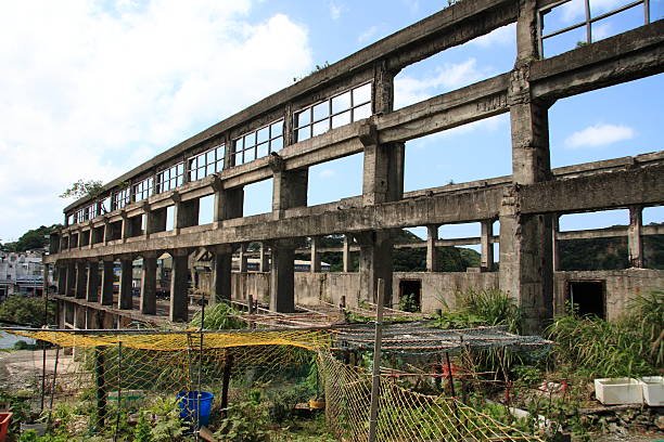 istock Agenna Shipyard next to Heping Bridge in Keelung, Taiwan 604378532