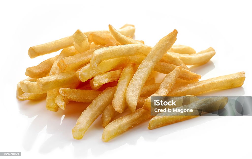 french fries on white background french fries isolated on white background French Fries Stock Photo