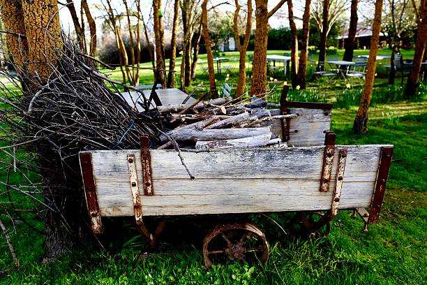 istock Very old Farm Cart 604379156