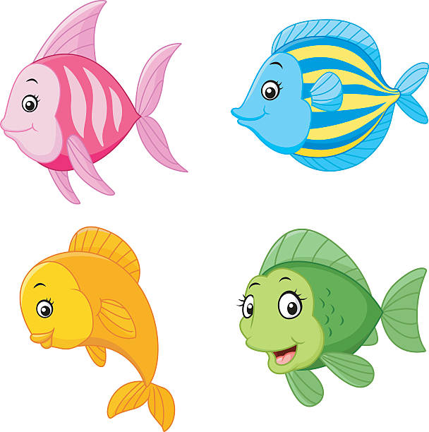 Tropic Fish Cartoon Stock Illustration - Download Image Now - Fish, Cartoon,  Abstract - iStock
