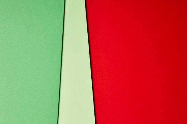 istock Colored cardboards background green red tone. Copy space 604754406