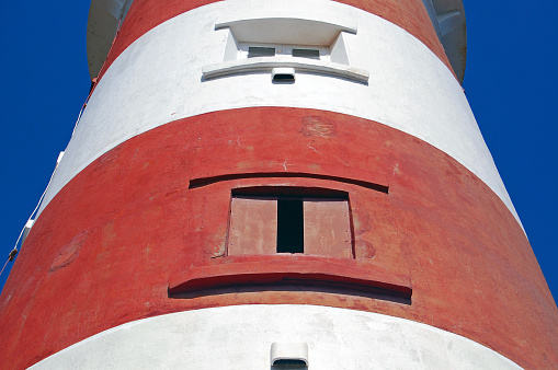 Lighthouse on the island Hallon near Smogen in Sweden.