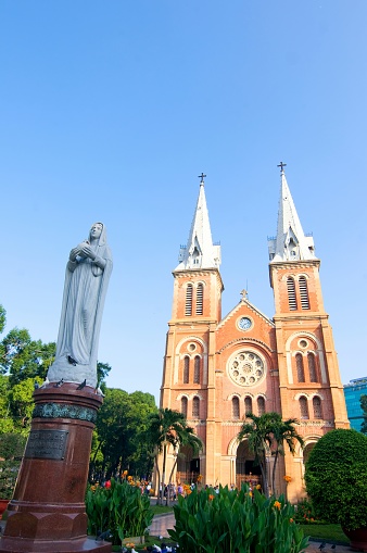 Notre-Dame Cathedral Basilica of Saigon officially Cathedral Basilica of Our Lady of The Immaculate Conception is a cathedral located in the downtown of Ho Chi Minh City, Vietnam.Notre-Dame Cathedral Basilica of Saigon officially Cathedral Basilica of Our Lady of The Immaculate Conception is a cathedral located in the downtown of Ho Chi Minh City, Vietnam.