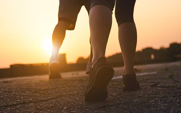 istock Closeup of sole shoe at sunset 604821882
