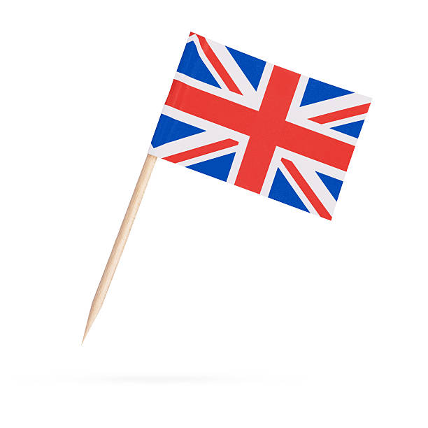 istock Miniature Flag Great Britain. Isolated on white background 604823100