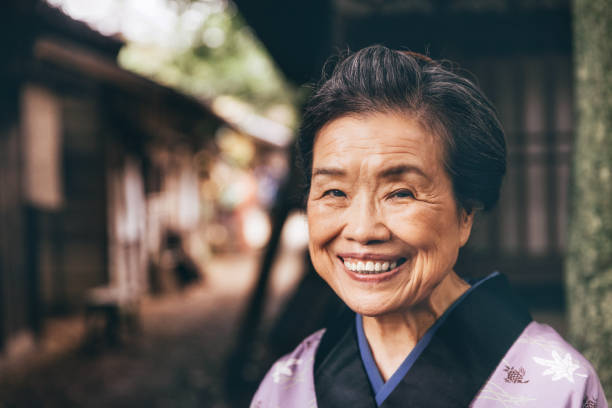 istock Traditional Japanese Senior Woman 604827294