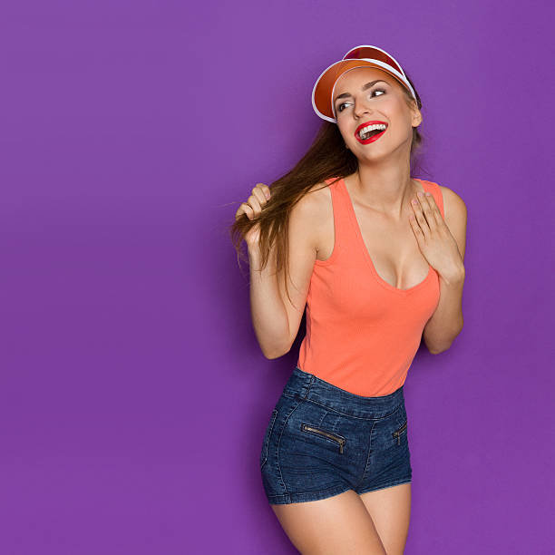 istock Laughing Summer Girl Looking Away 604860846