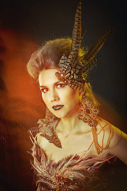 istock Girl harpy. Mixed light. 604862542