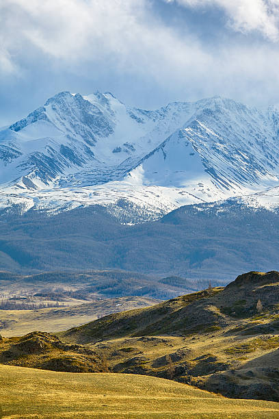 istock Altai mountains in Kurai area with North Chuisky Ridge 604872820
