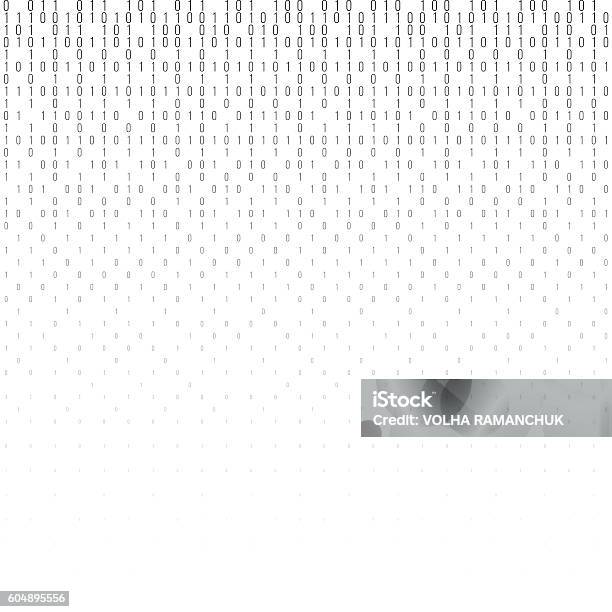 Binary Code Vector Halftone Texture Stock Illustration - Download Image ...