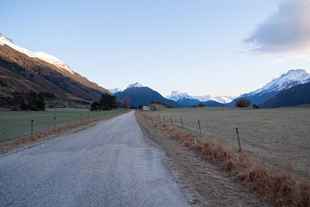 istock Snow covered mountains at Routeburn Track, New Zealand 604896708