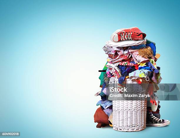 Washing Stock Photo - Download Image Now - Laundry, Stack, Clothing