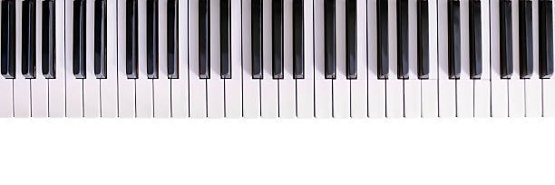 ピアノキーボード  - ピアノの鍵盤 ストックフォトと画像