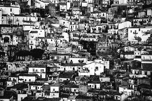 Town on hillside, Ragusa Ibla.