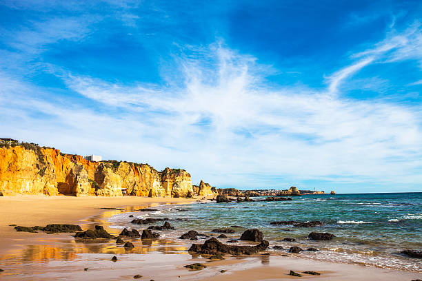 istock Three Castles Beach. Algarve, Portugal. 605739228