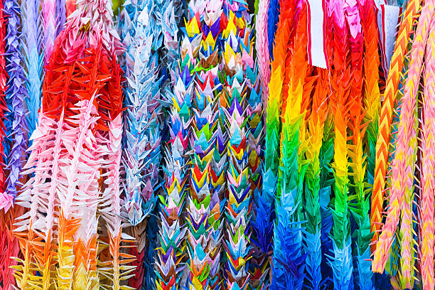 istock Origami Paper Cranes 605751136