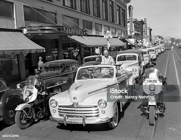 Parade Of 1947 Ford Cars In Tucson Arizona Stock Photo - Download ...