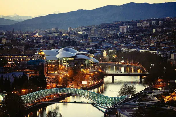 Cityscape of Tbilisi - the capital of Georgia