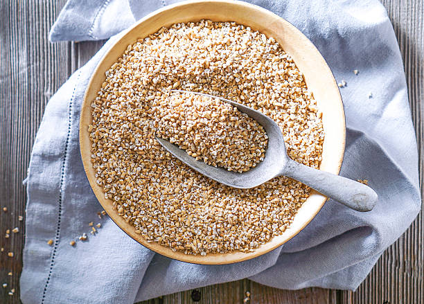 istock Raw Organic Steel Cut Oats in a Bowl. 605758508