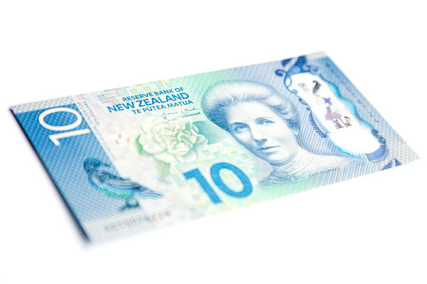 뉴질랜드 10 달러 빌 - 전면 - ten dollar bill 뉴스 사진 이미지