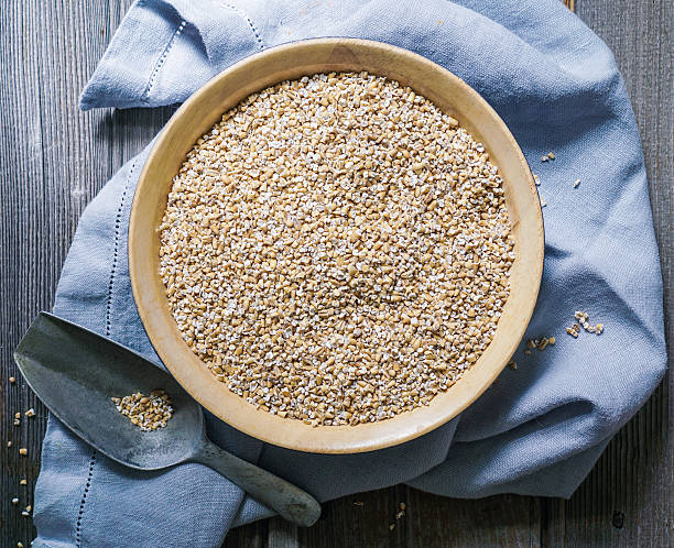 istock Raw Organic Steel Cut Oats in a Bowl. 605759020