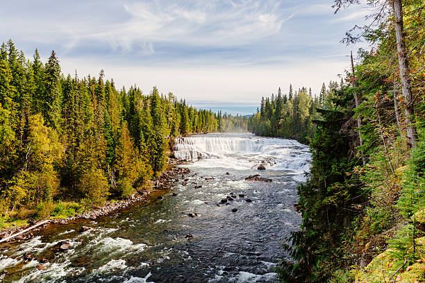 Dawson Falls is one of seven waterfalls on the Murtle River in Wells Gray Provincial Park, British Columbia, Canada.