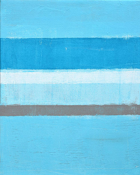 istock Blue Abstract Art Painting 605761028
