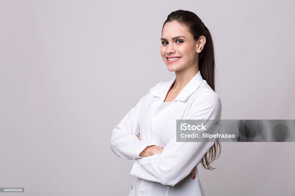 Medicine, pharmacy, health care and pharmacology concept, girl People collection Pharmacist Stock Photo