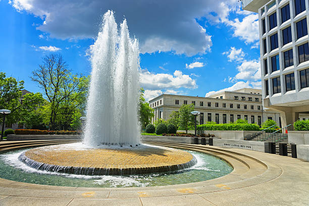 istock Robert Latham Owen park and a fountain 605766194
