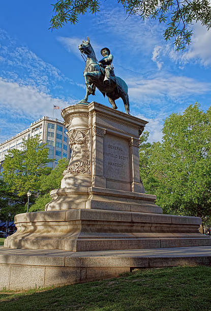 istock Statue of general Winfield Hancock 605766632