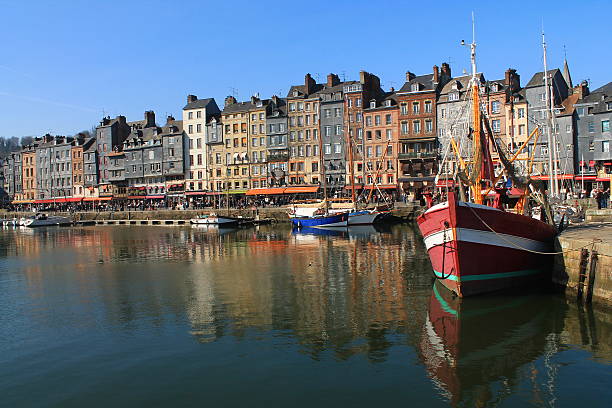 istock Old Honfleur Basin, France 605767010
