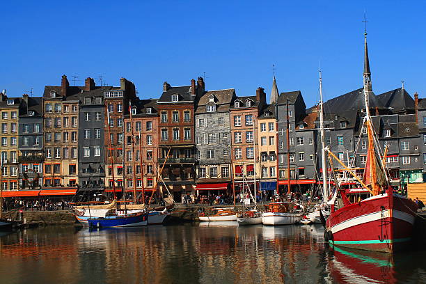 istock Old Honfleur Basin, France 605767208