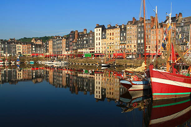 istock Old Honfleur Basin, France 605767422