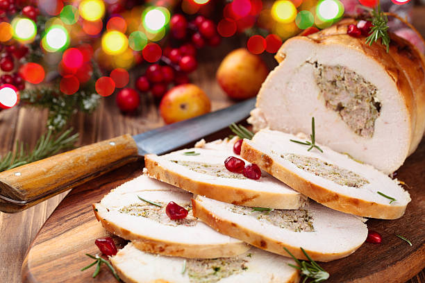 istock Turkey  breast for holidays. 605769440
