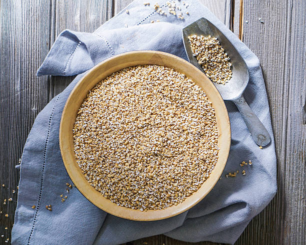 istock Raw Organic Steel Cut Oats in a Bowl. 605769726