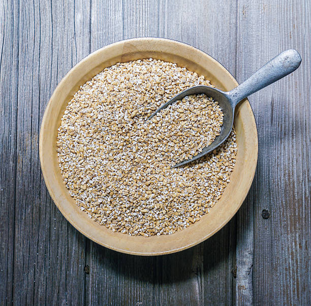 istock Raw Organic Steel Cut Oats in a Bowl. 605770970