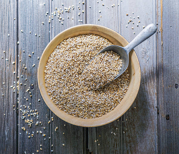 istock Raw Organic Steel Cut Oats in a Bowl. 605771308