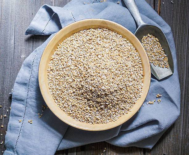 istock Raw Organic Steel Cut Oats in a Bowl. 605771776