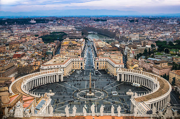istock Areal view of Vatican City 605772320