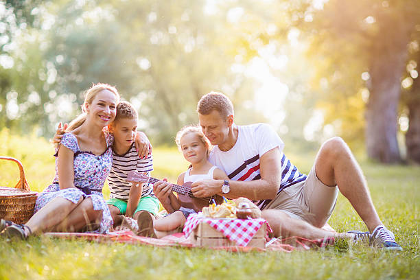 istock Beautiful happy family 605773342