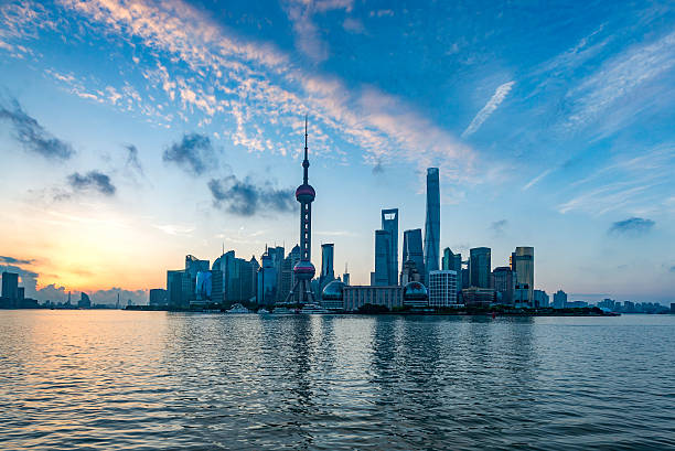 istock Beautiful Shanghai Pudong skyline 605775022