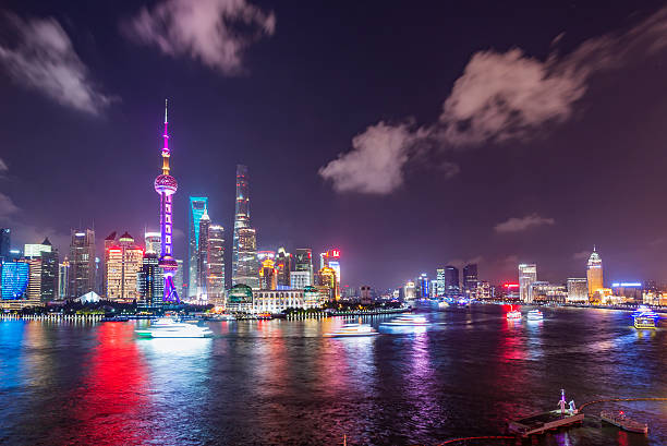 istock Beautiful Shanghai Pudong skyline 605776122