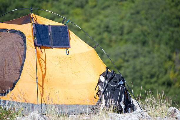 istock Camping on the mountain top. 605777856