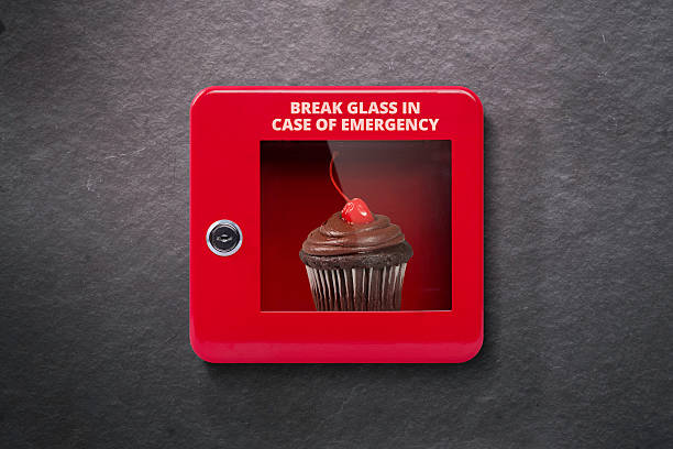 Emergency case with break away glass Red lock box with glass to be broken in case of emergency emergency break glass box stock pictures, royalty-free photos & images
