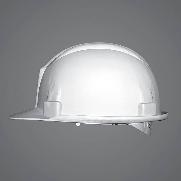 konstruktor hełmu - white hardhat stock illustrations