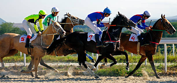 istock Horse racing in Pyatigorsk. 605784554